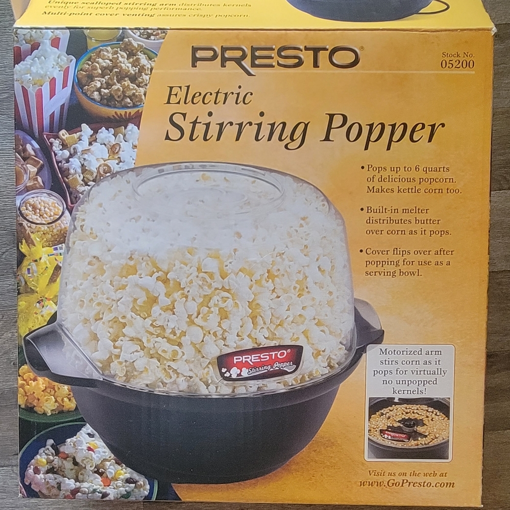 Electronic popcorn popper